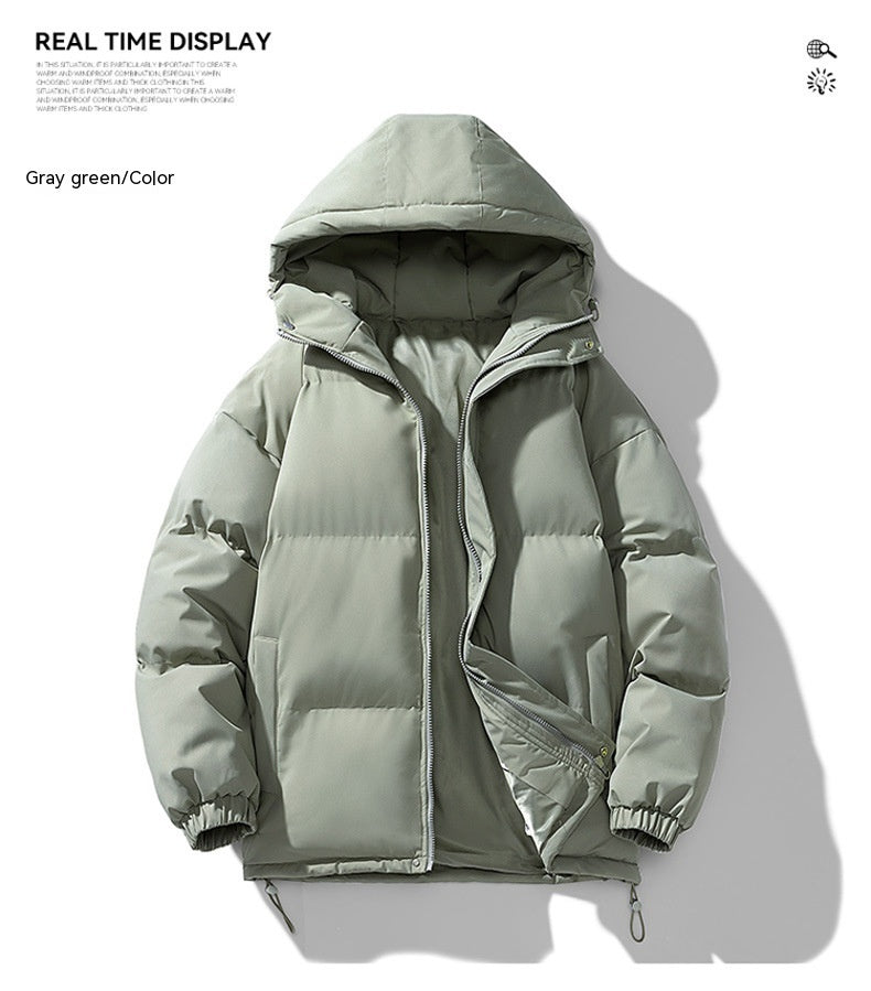 Hoodie Winter ZIp-up Thickened Cotton-padded Jacket