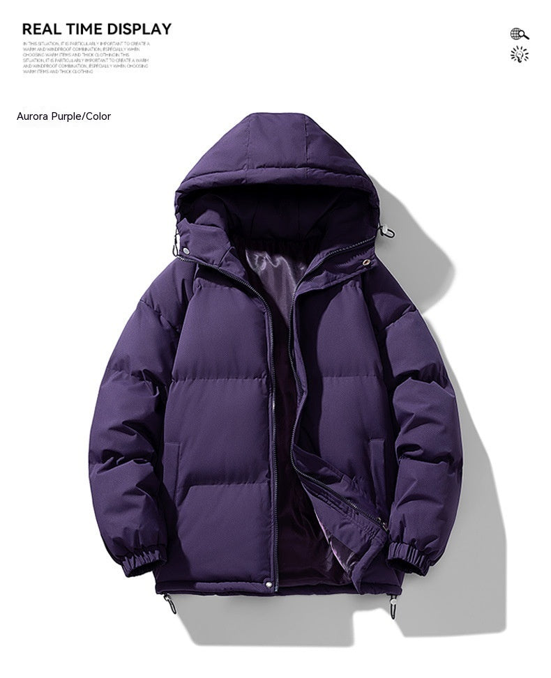 Hoodie Winter ZIp-up Thickened Cotton-padded Jacket