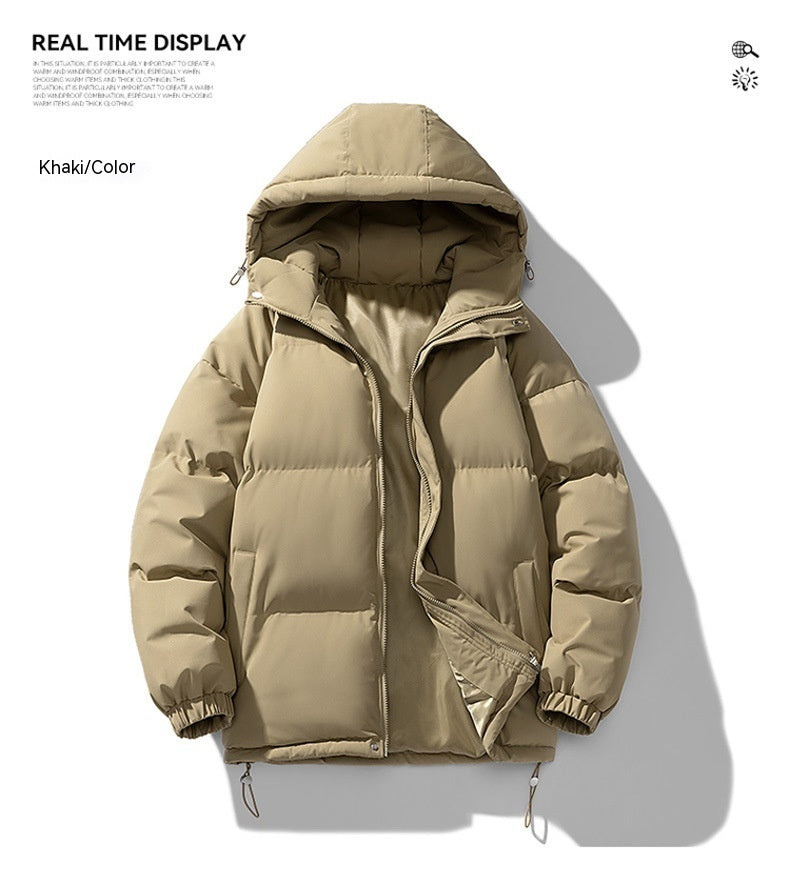 Hoodie Winter ZIp-up Thickened Cotton-padded Jacket