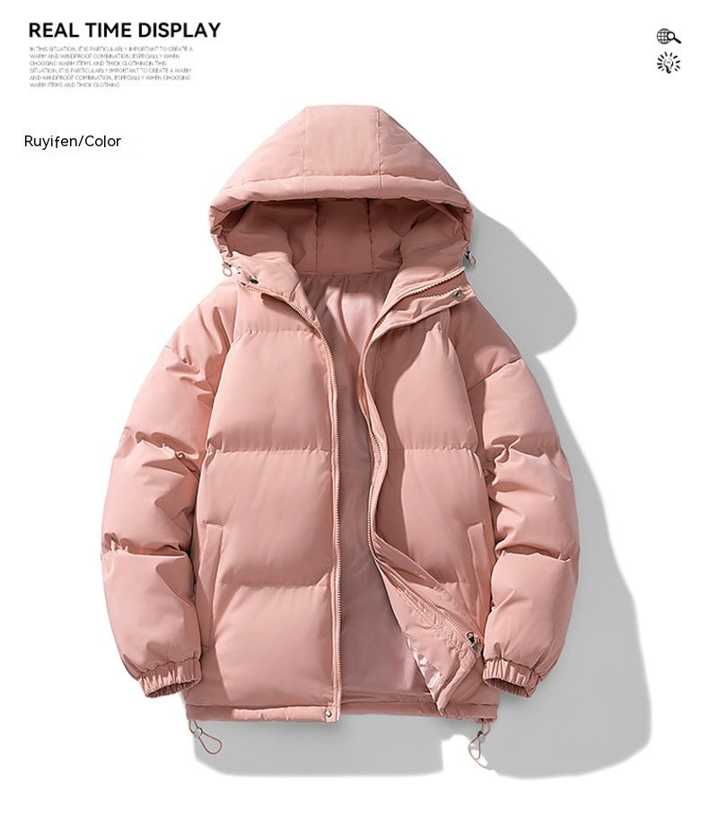 Hoodie Winter ZIp-up Thickened Cotton-padded Jacket