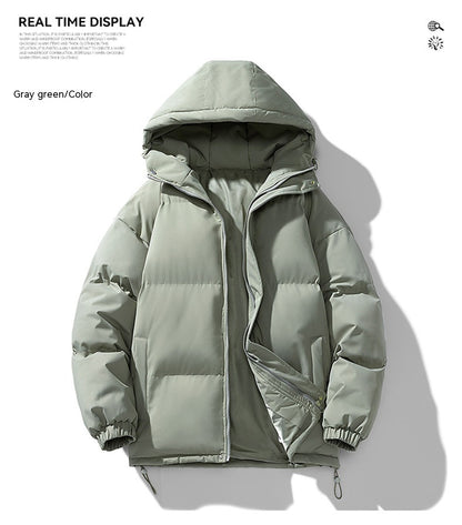 Hoodie Winter ZIp-up Thickened Cotton-padded Jacket