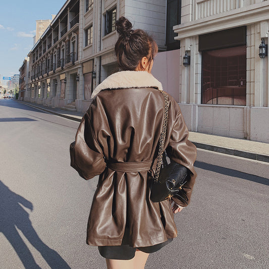 Motorcycle Jacket Plus Fleece Padded Jacket